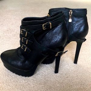 BCBGeneration Black & Gold Booties